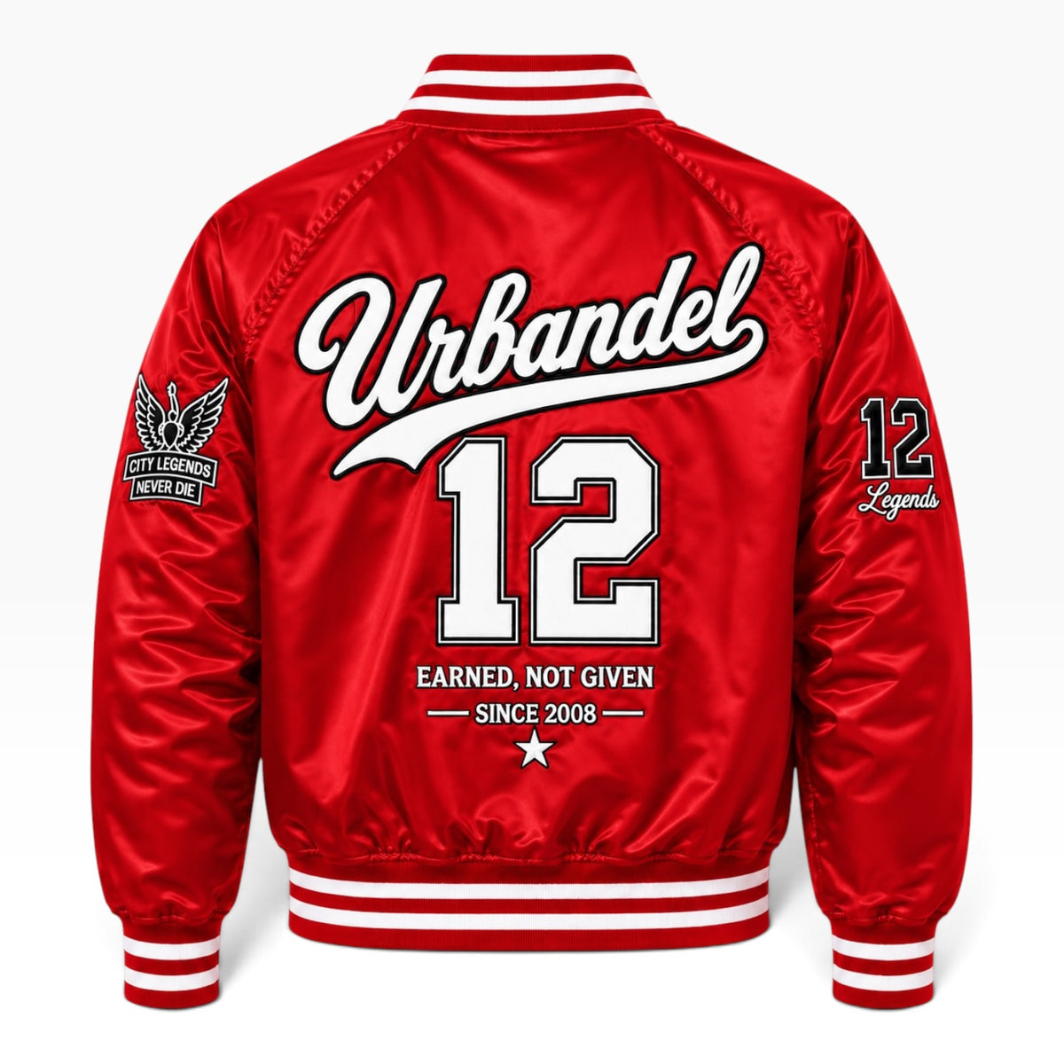 City Legends Satin Varsity Jacket