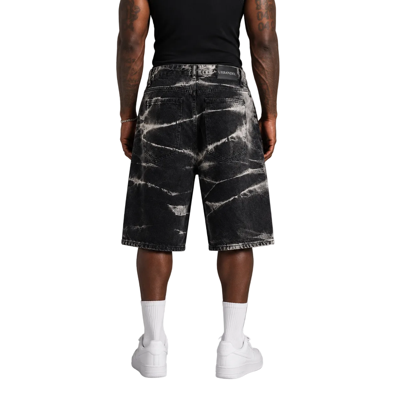 Lightning Wash Denim Shorts