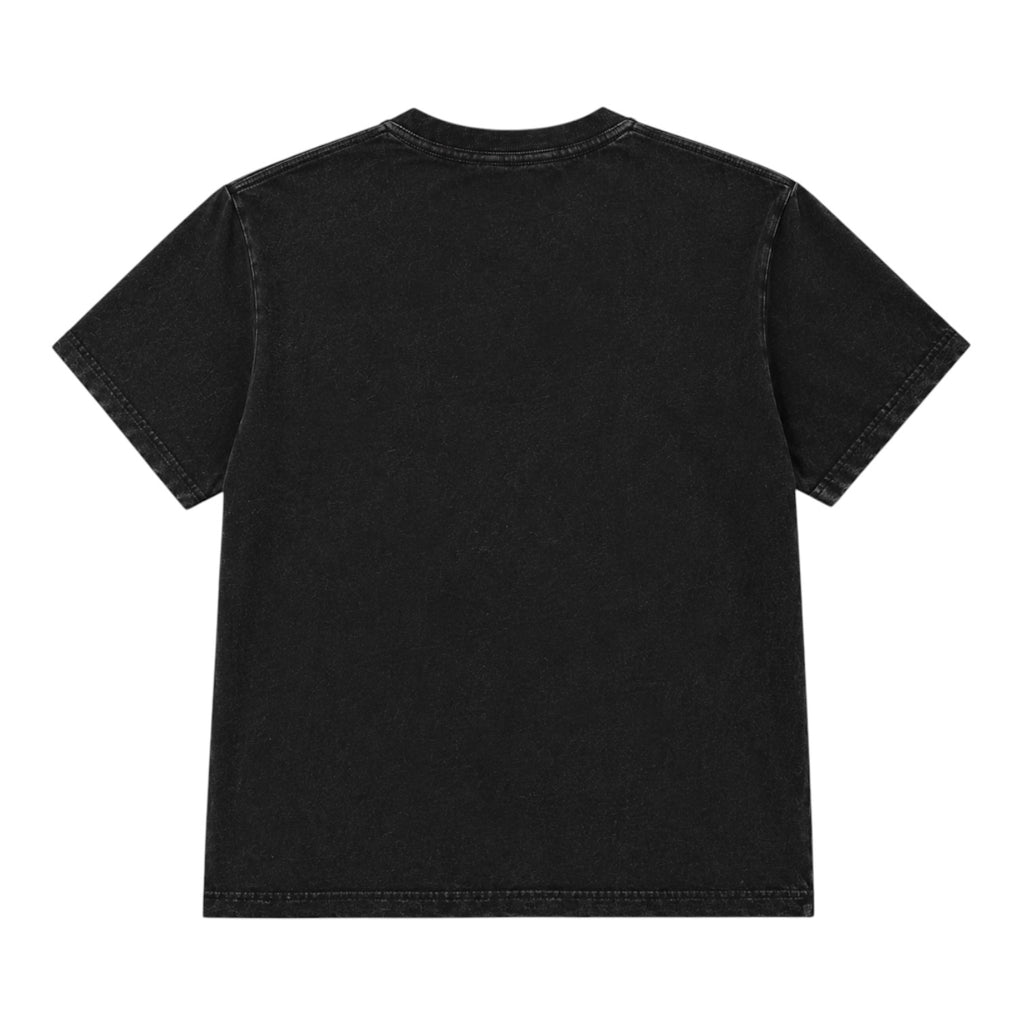 UB Vintage Script Tee – Washed Black