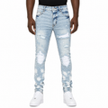 Glacier Distressed Stack Denim