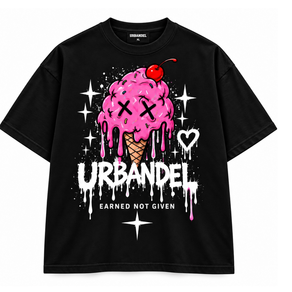 Melted Dreams Heavyweight Tee - Black