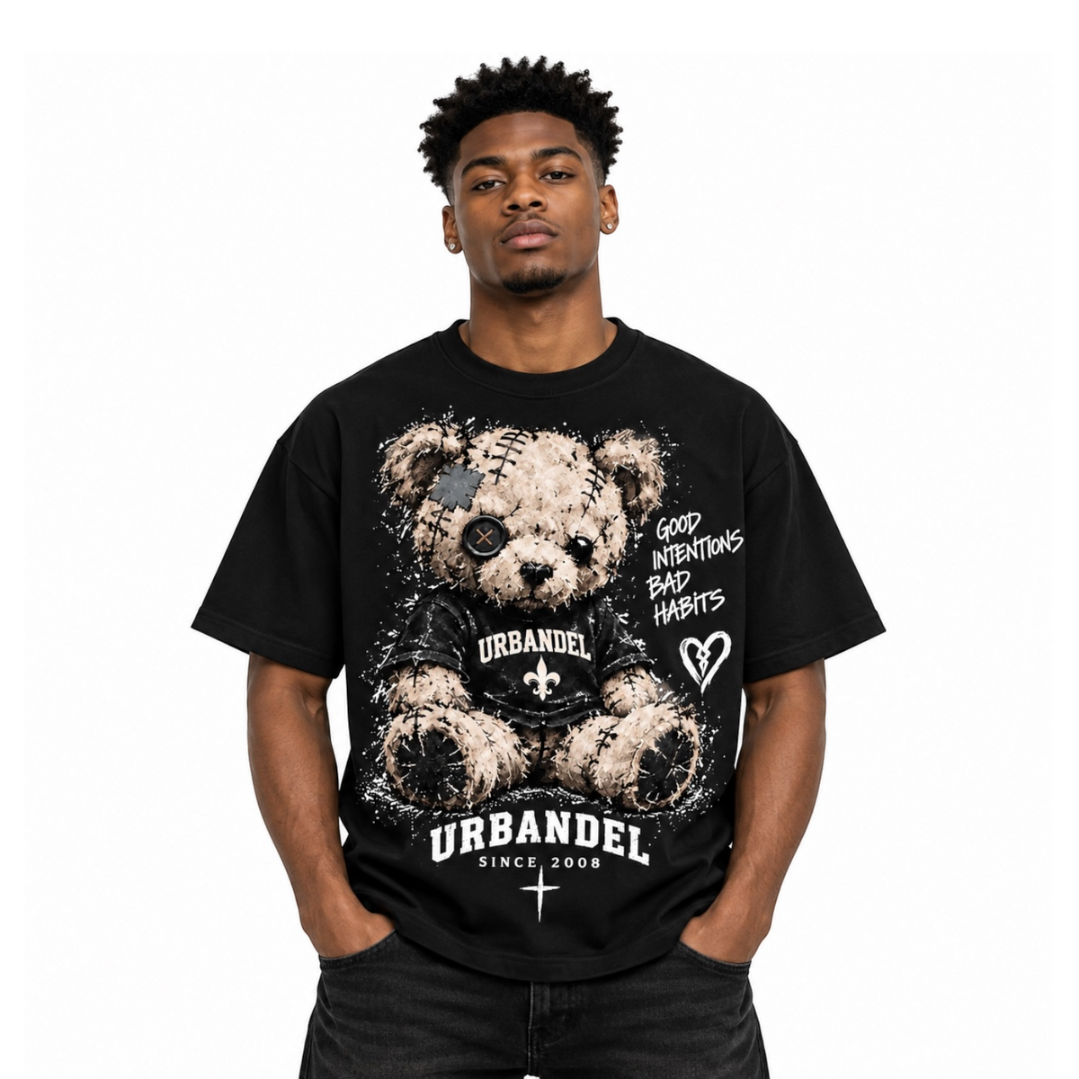 Good Intentions Heavyweight Tee – Black