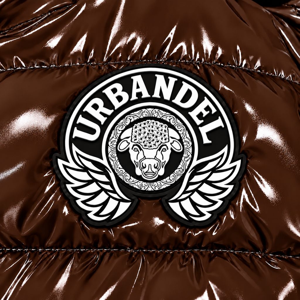 Bull Legacy Cropped Puffer Jacket – Brown