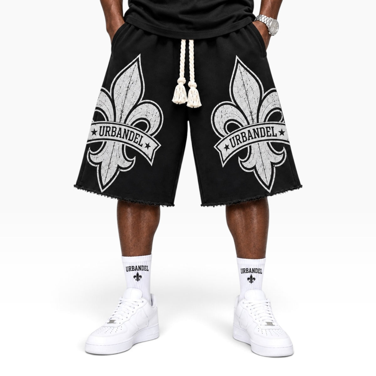 Fleur Legacy 3/4 Shorts – Black