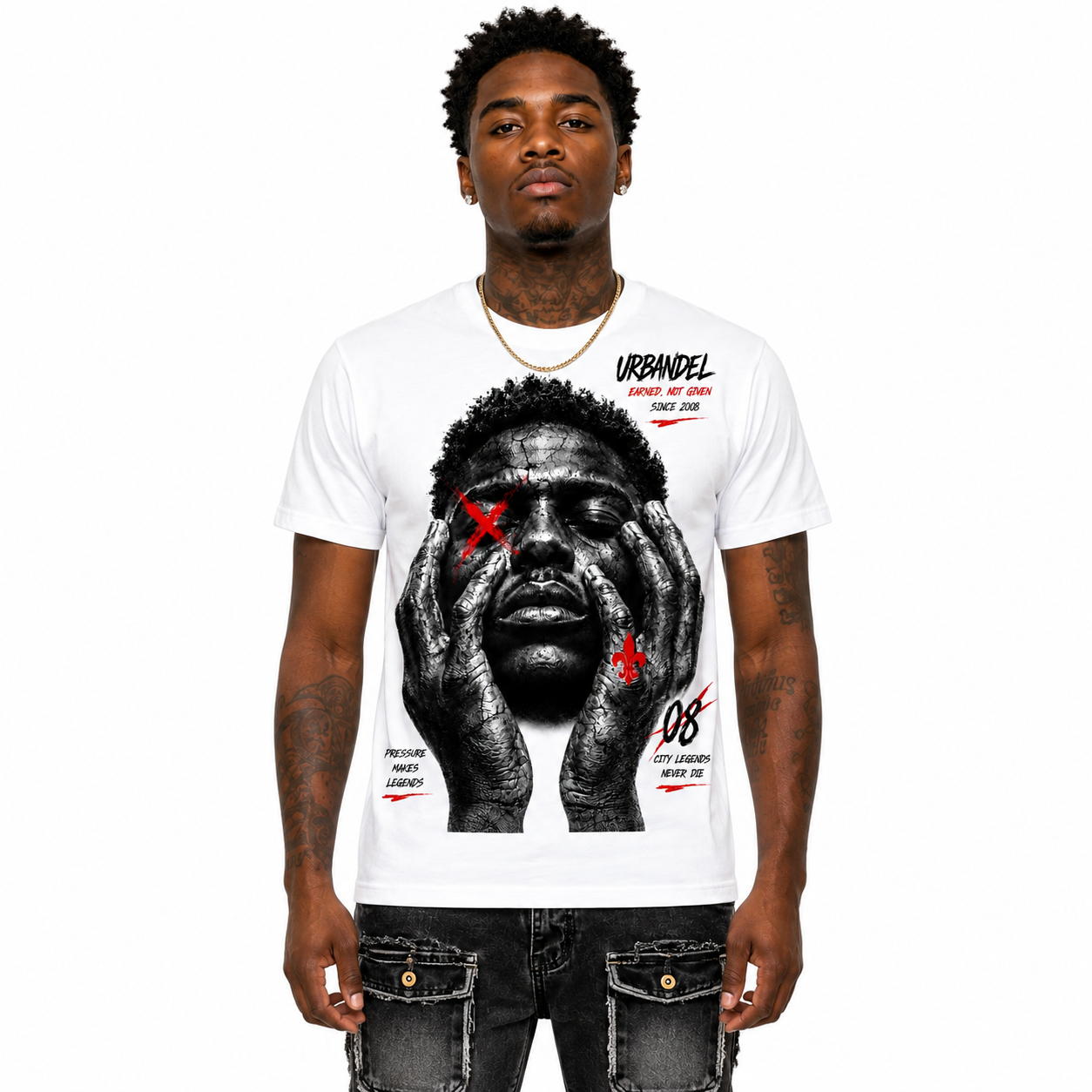Pressure Makes Legends Tee – White