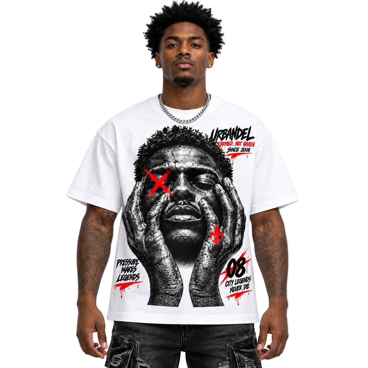 Pressure Makes Legends Tee - White
