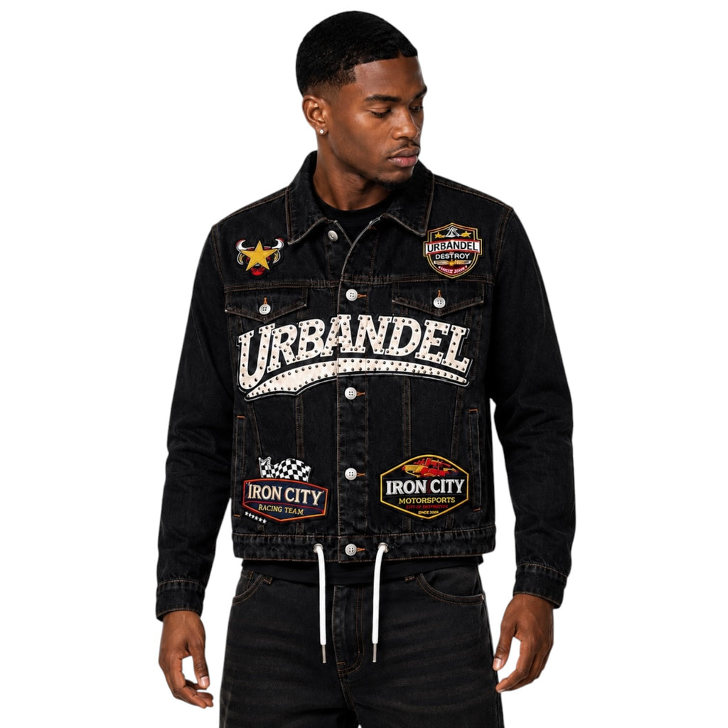 Iron City Racing” Denim Jacket