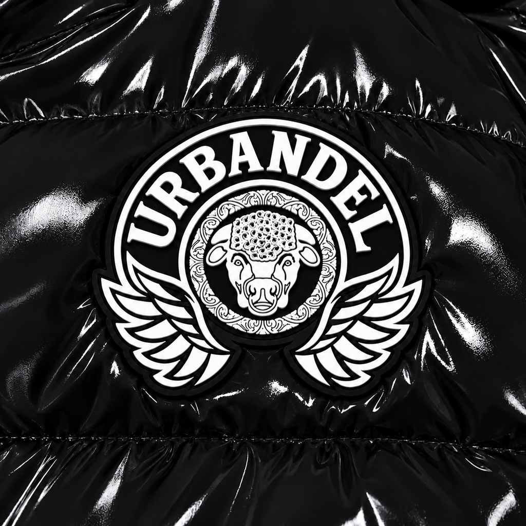 Bull Legacy Cropped Puffer Jacket – Black