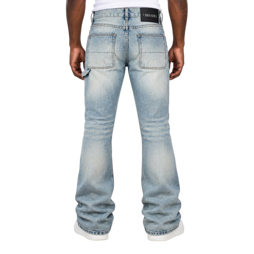 Glacier Blue Panel Stacked Denim