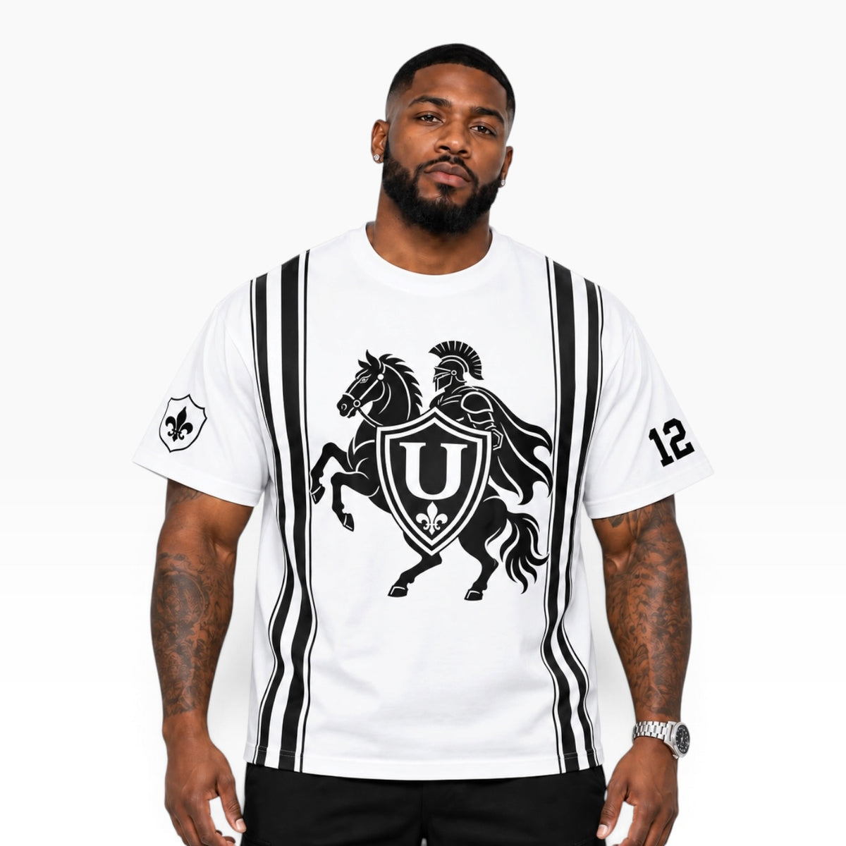 Unknown Warrior XII Crest Tee – White