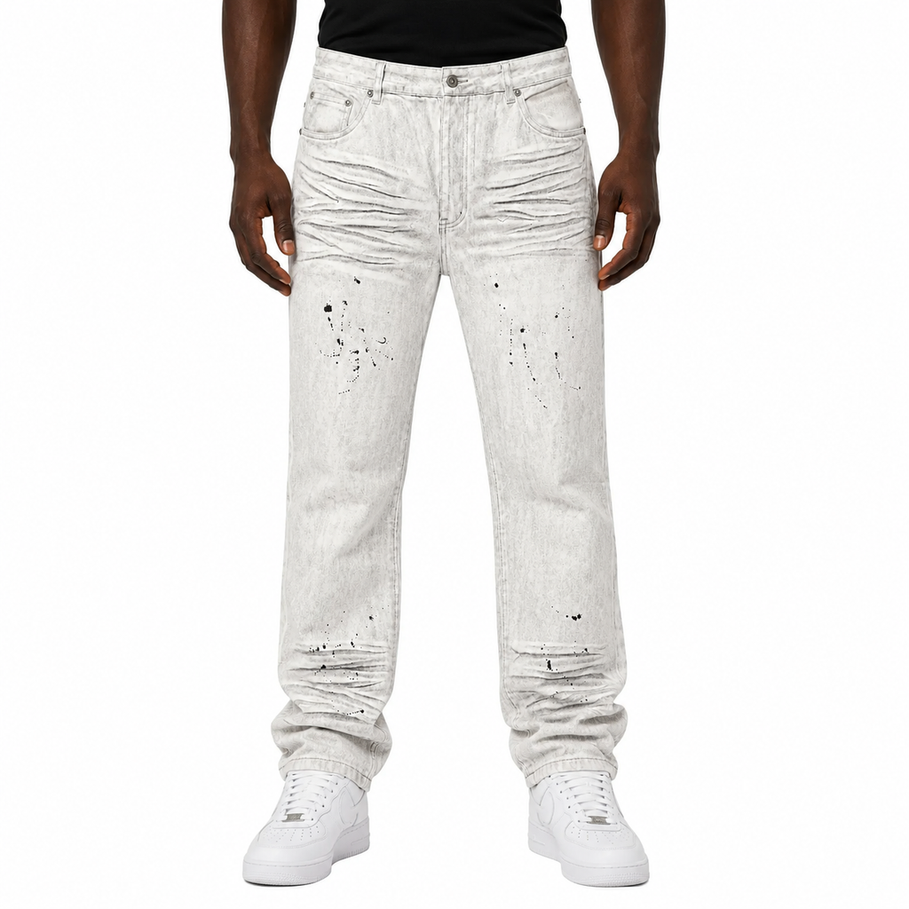 Ghost Fade” Distressed Denim