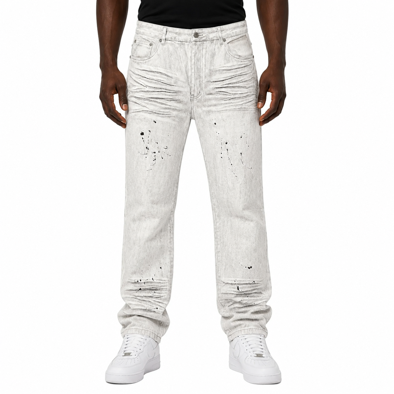Ghost Fade” Distressed Denim