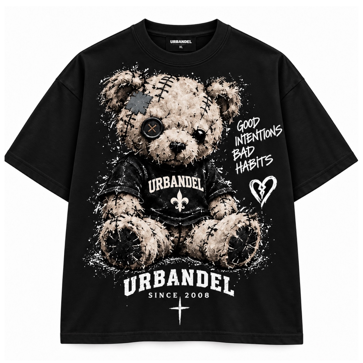 Good Intentions Heavyweight Tee – Black