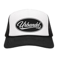 Heritage Script Trucker Hat – Black/White