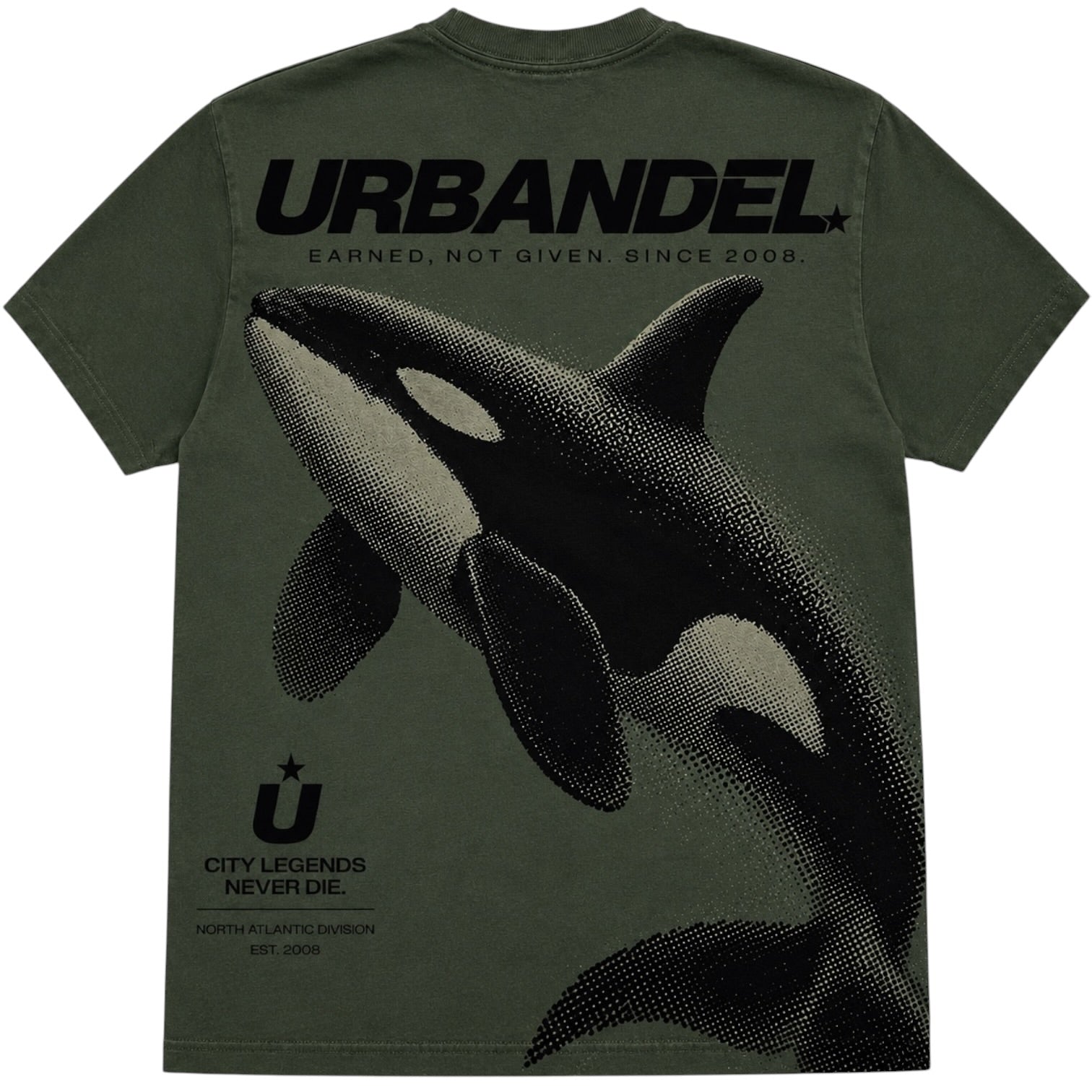 North Atlantic Orca Tee – Vintage Olive