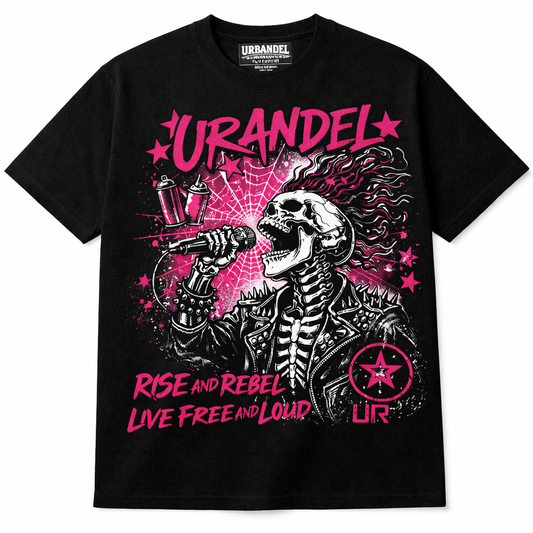 URBANDEL RISE & REBEL SKULL ROCK TEE