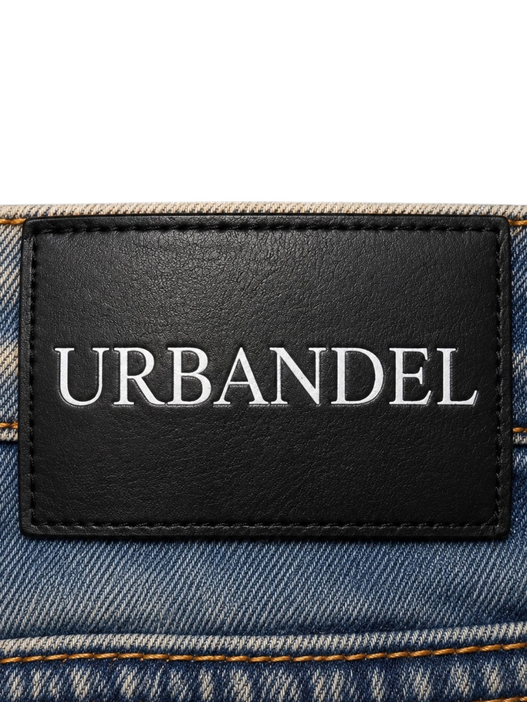 Midnight Rib Distressed Stack Denim