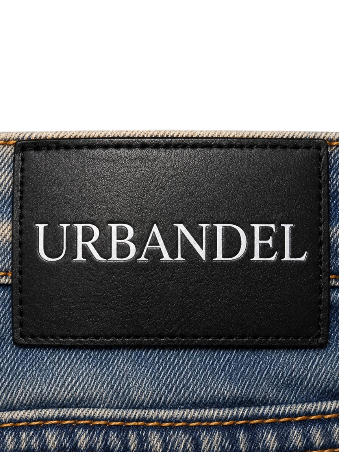 Midnight Rib Distressed Stack Denim