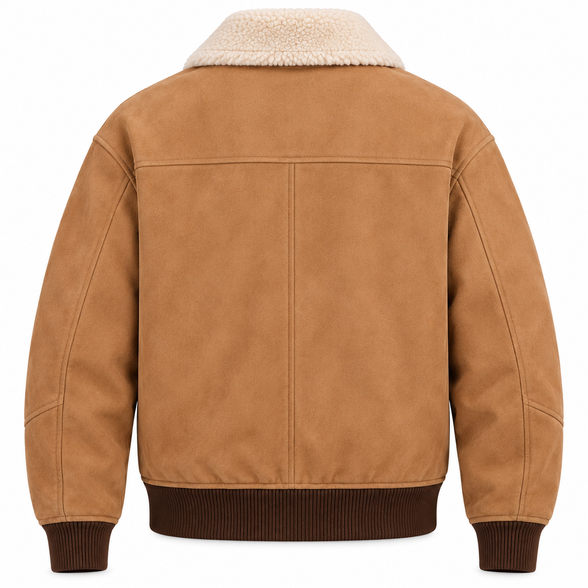 Heritage Sherpa Collar Suede Bomber Jacket