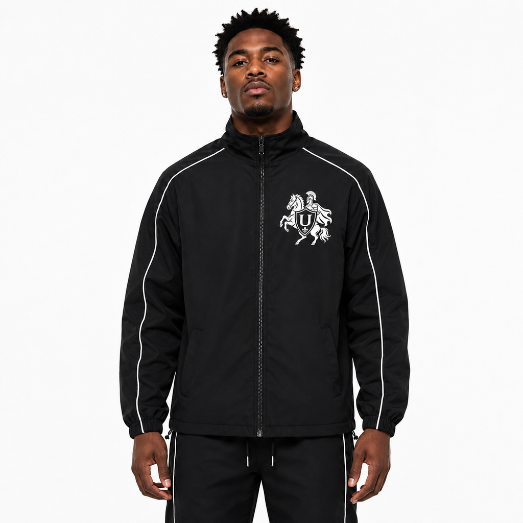 Unknown Warrior Track Jacket – Black