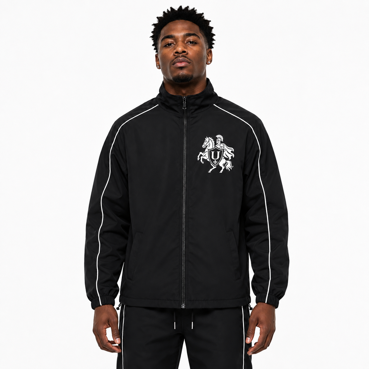 Unknown Warrior Track Jacket – Black