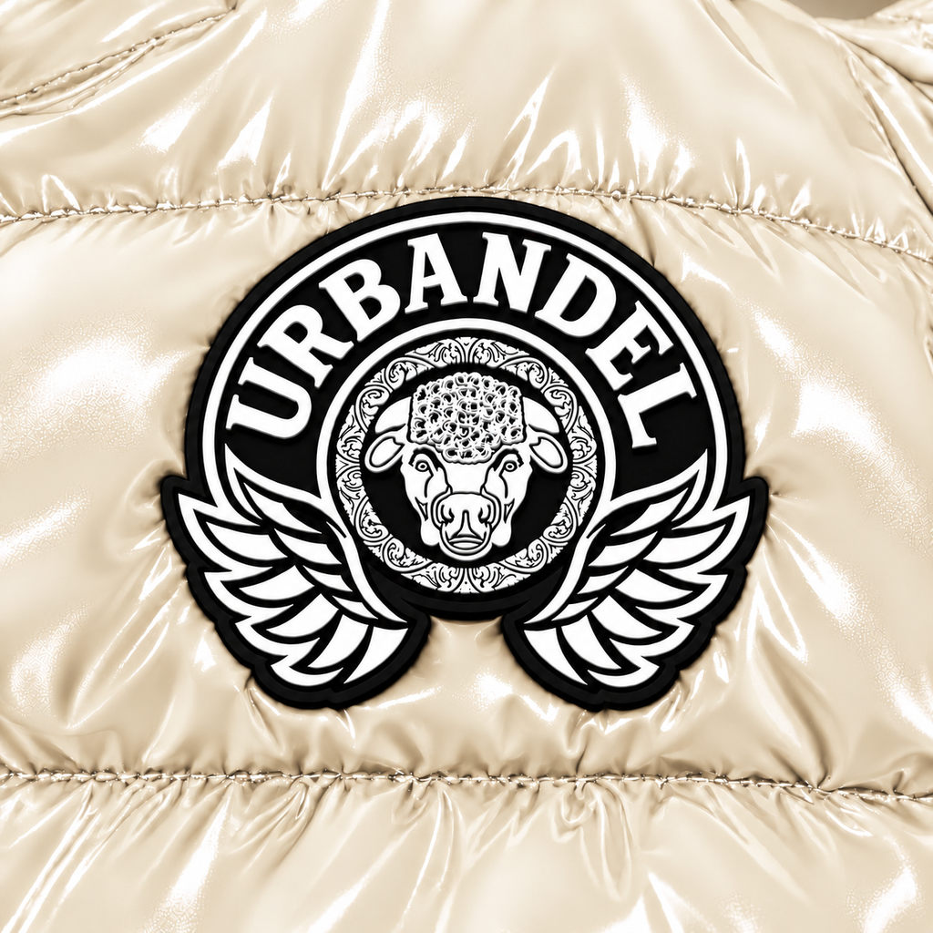 Bull Legacy Cropped Puffer Jacket – Pearl Cream
