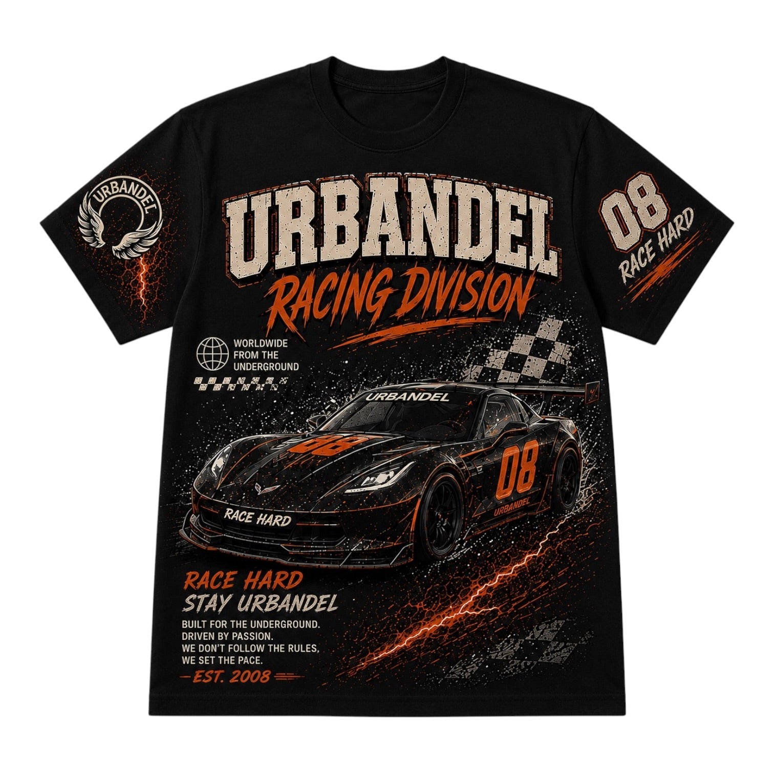 Race Hard” Racing Division Tee