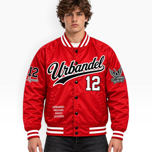 City Legends Satin Varsity Jacket