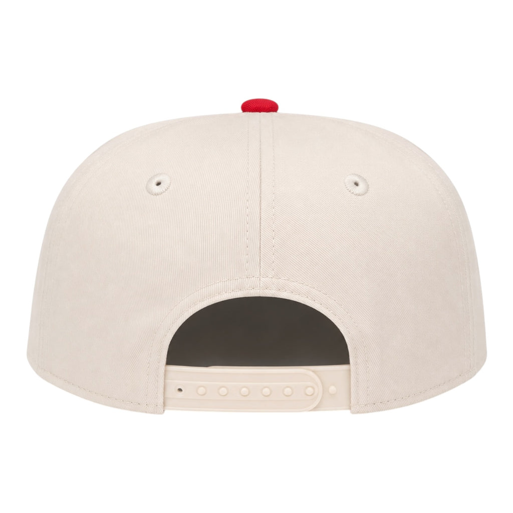 Script Snapback – Cream/Red
