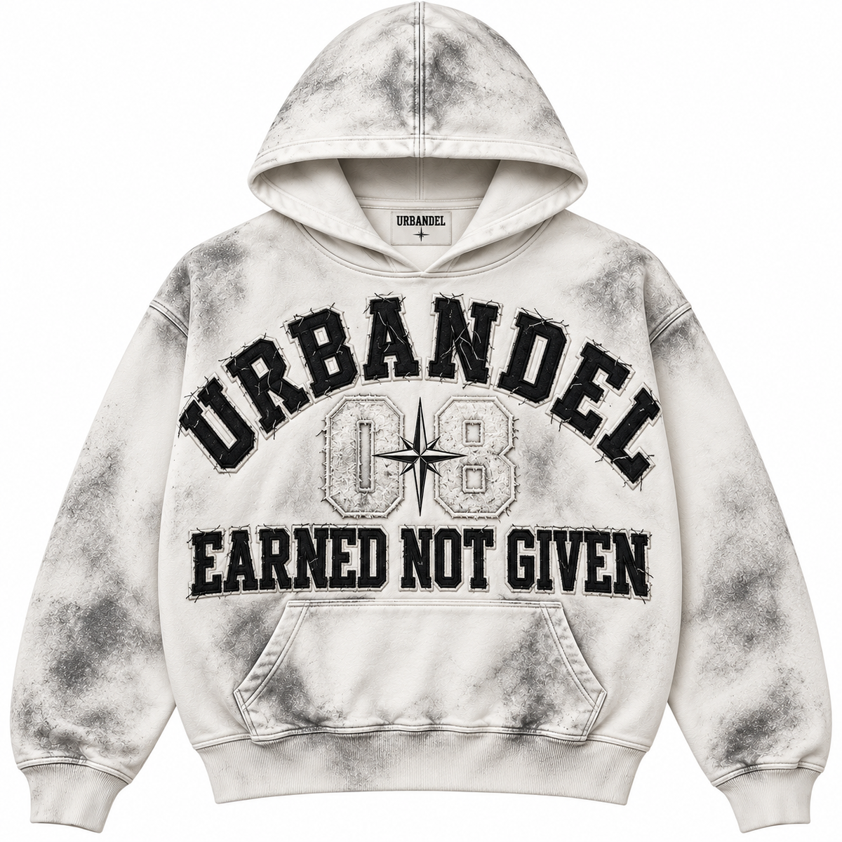 Earned Not Given 08 Vintage Wash Hoodie – Ash Cream