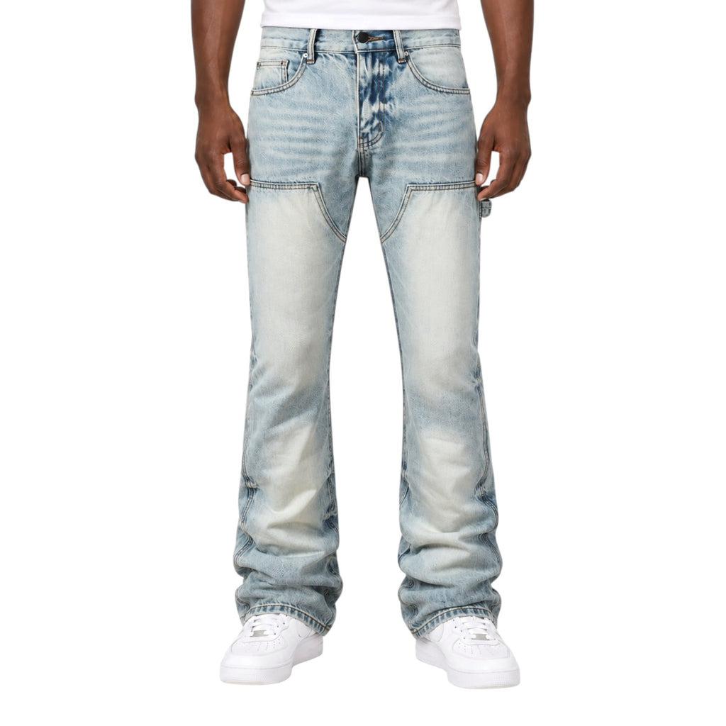 Glacier Blue Panel Stacked Denim