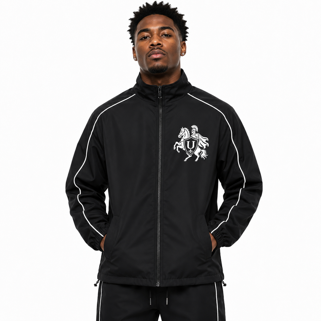 Unknown Warrior Track Jacket – Black