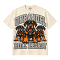 Bull Legacy Rottweiler Graphic Heavyweight Tee – Cream