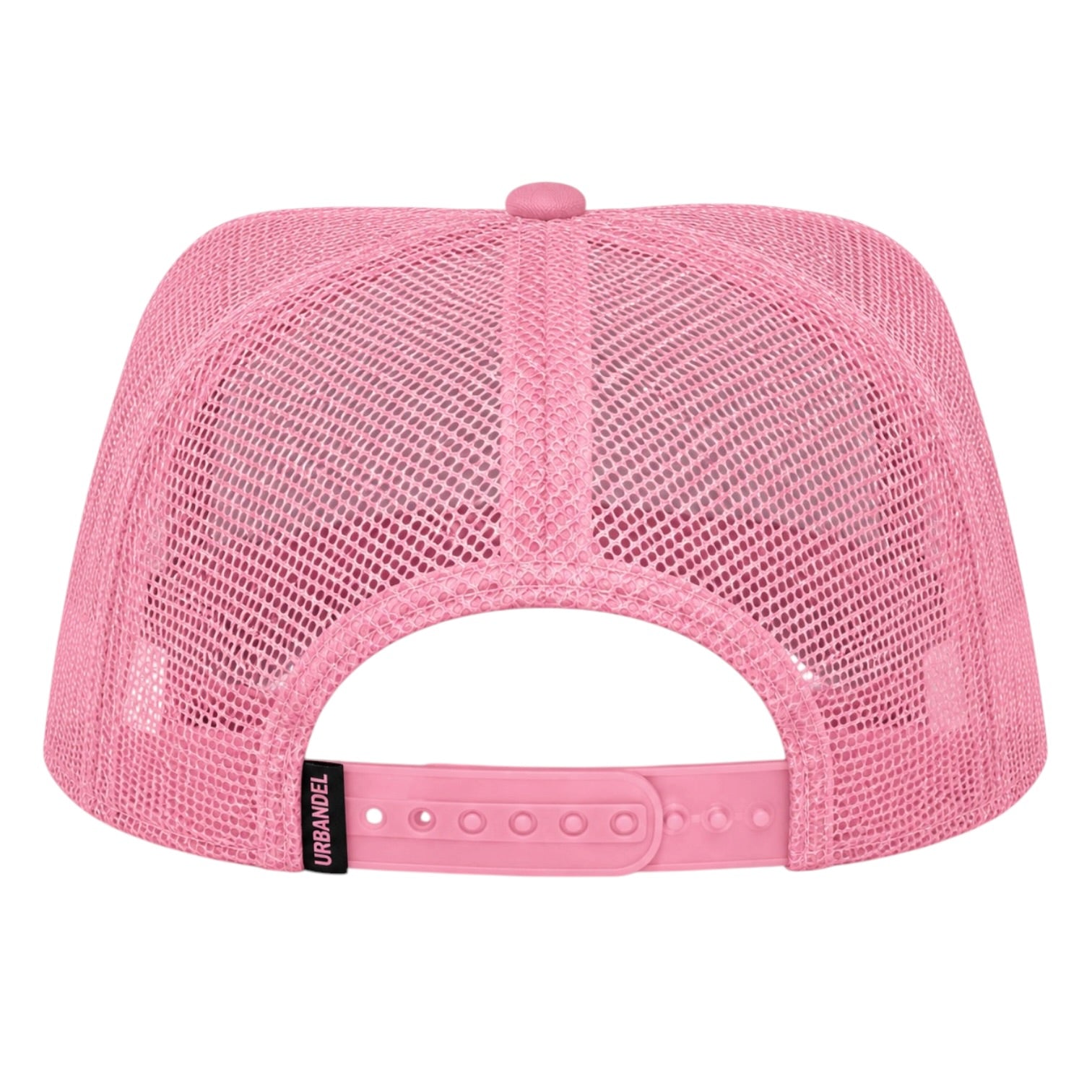Heritage Script Trucker Hat – Pink/White