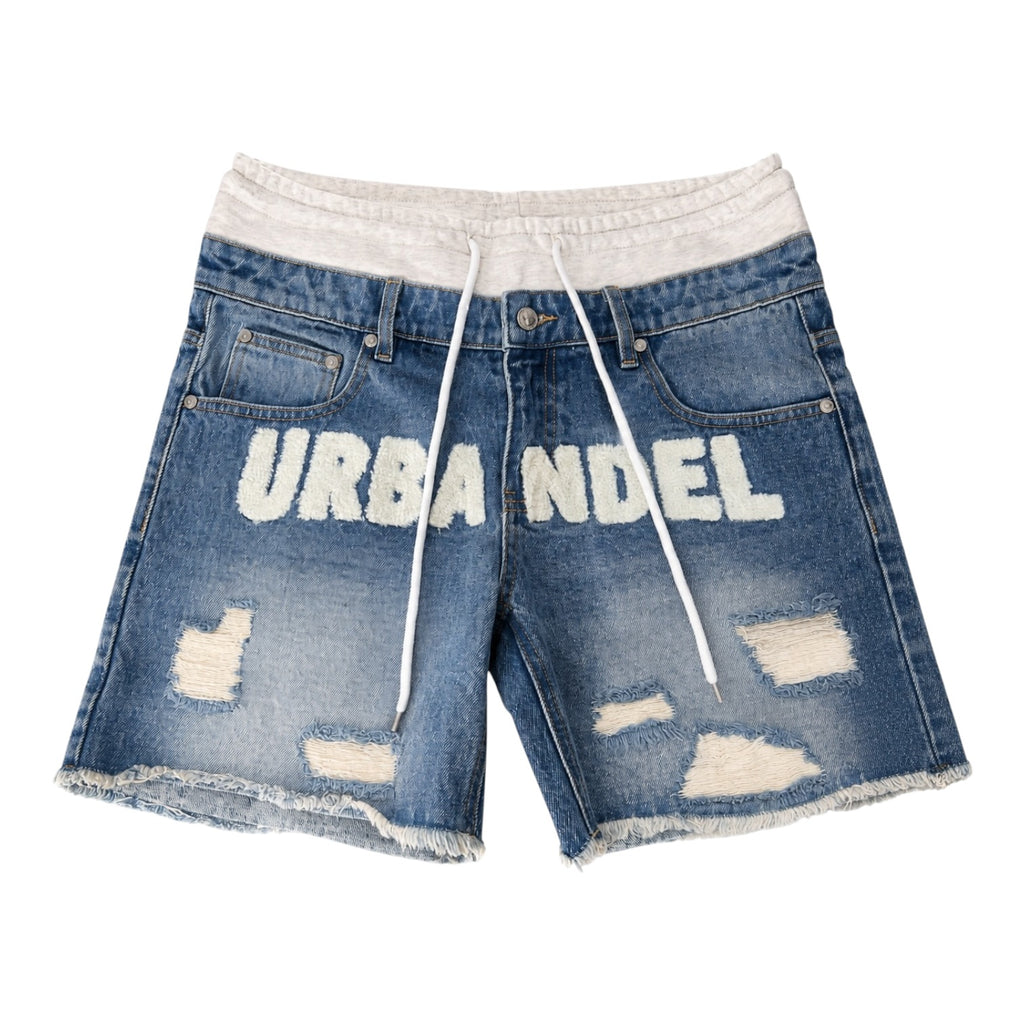 Angel Core Distressed Denim Shorts