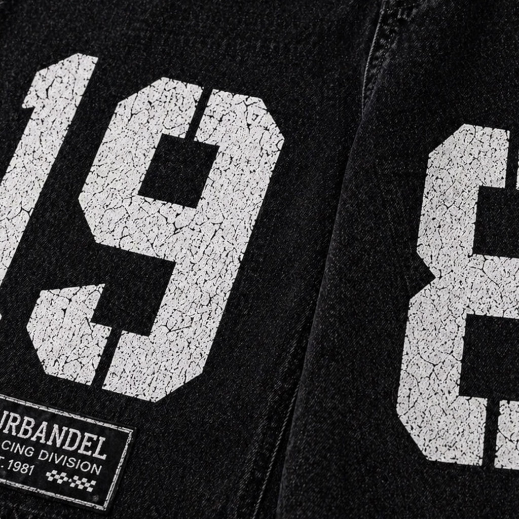 Midnight Division 81” Distressed Denim Shorts