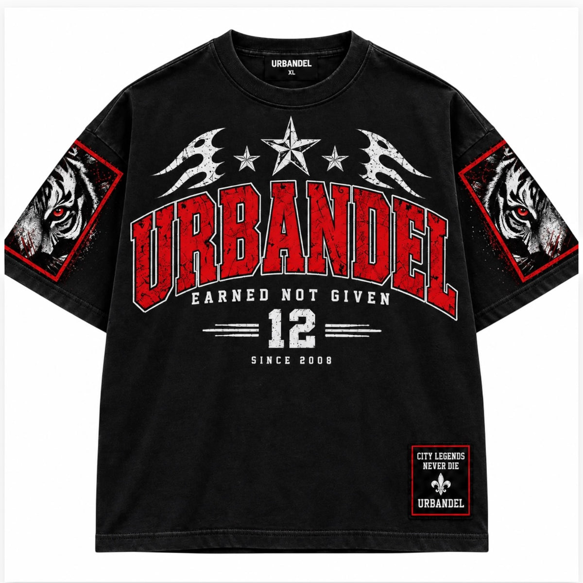 City Legends Fleur XII Heavyweight Tee - Black