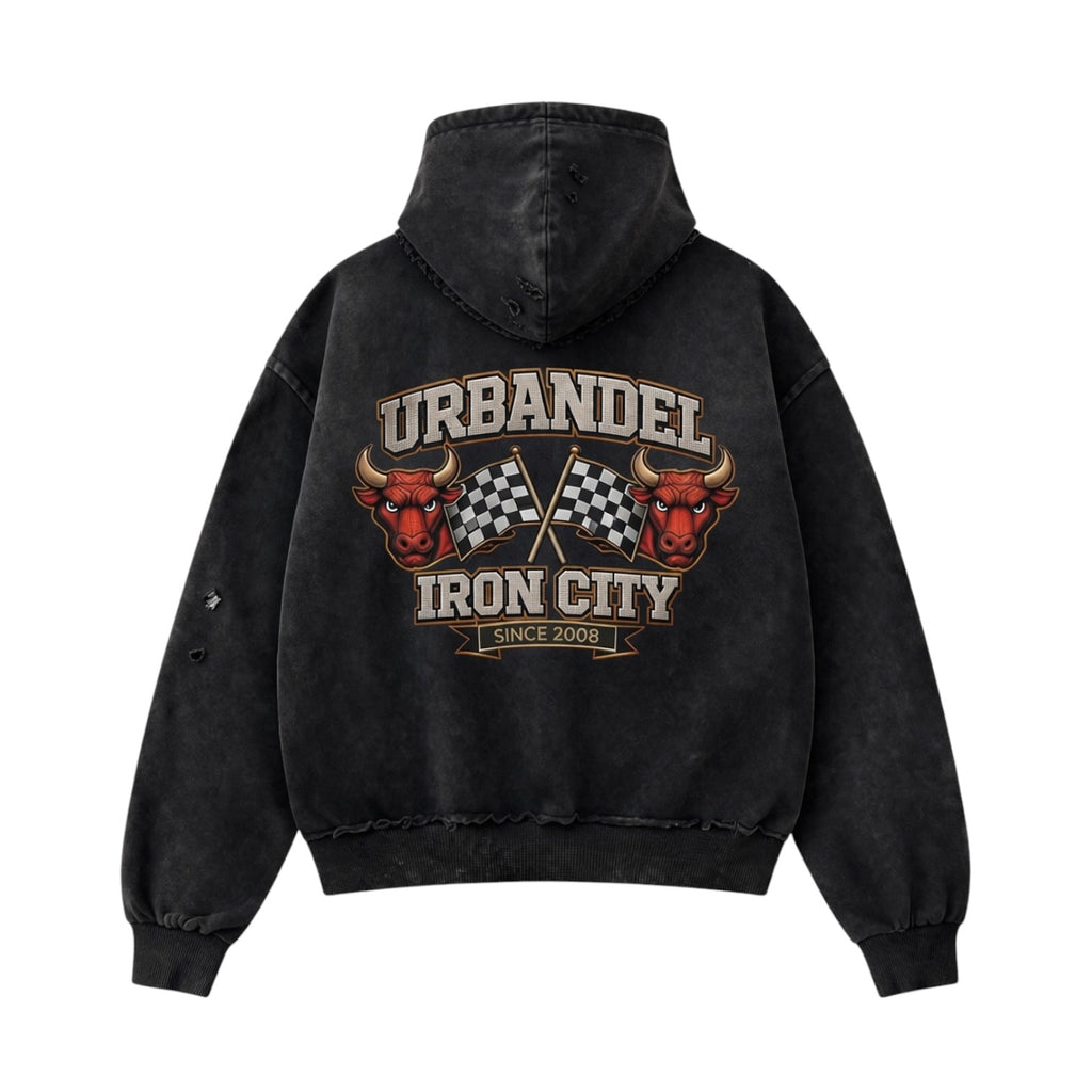 Iron City Bull” Vintage Hoodie