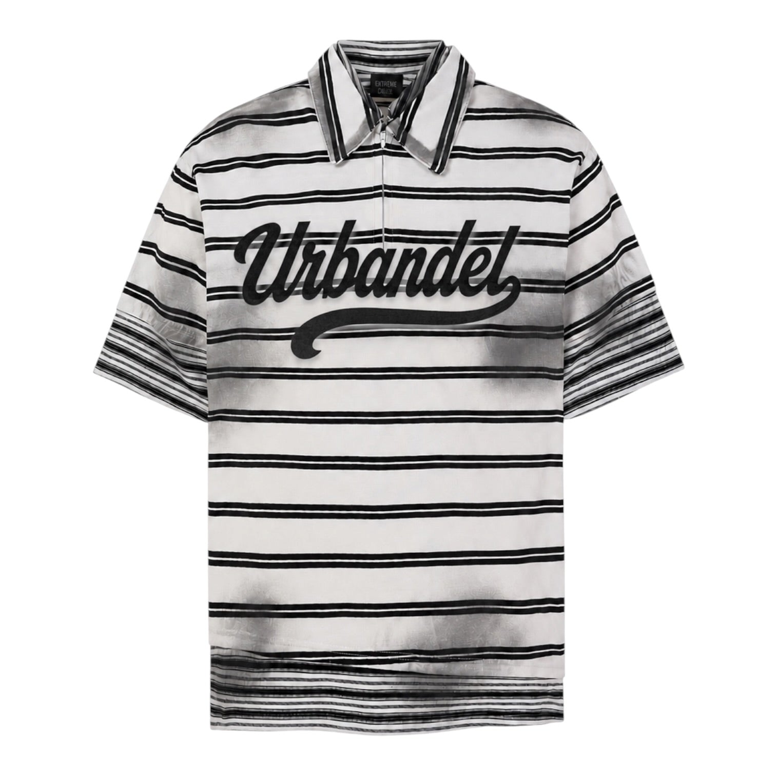 Pressure Makes Legends” Striped Polo