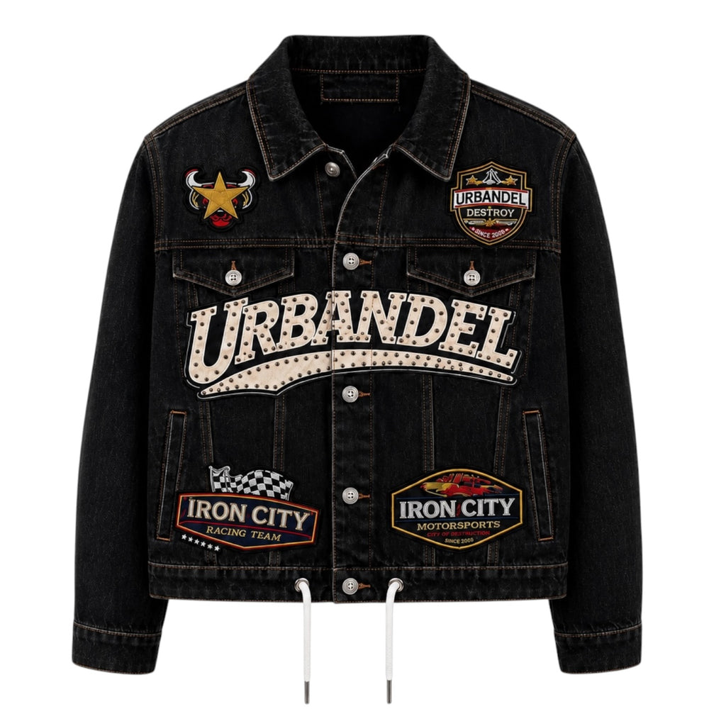 Iron City Racing” Denim Jacket