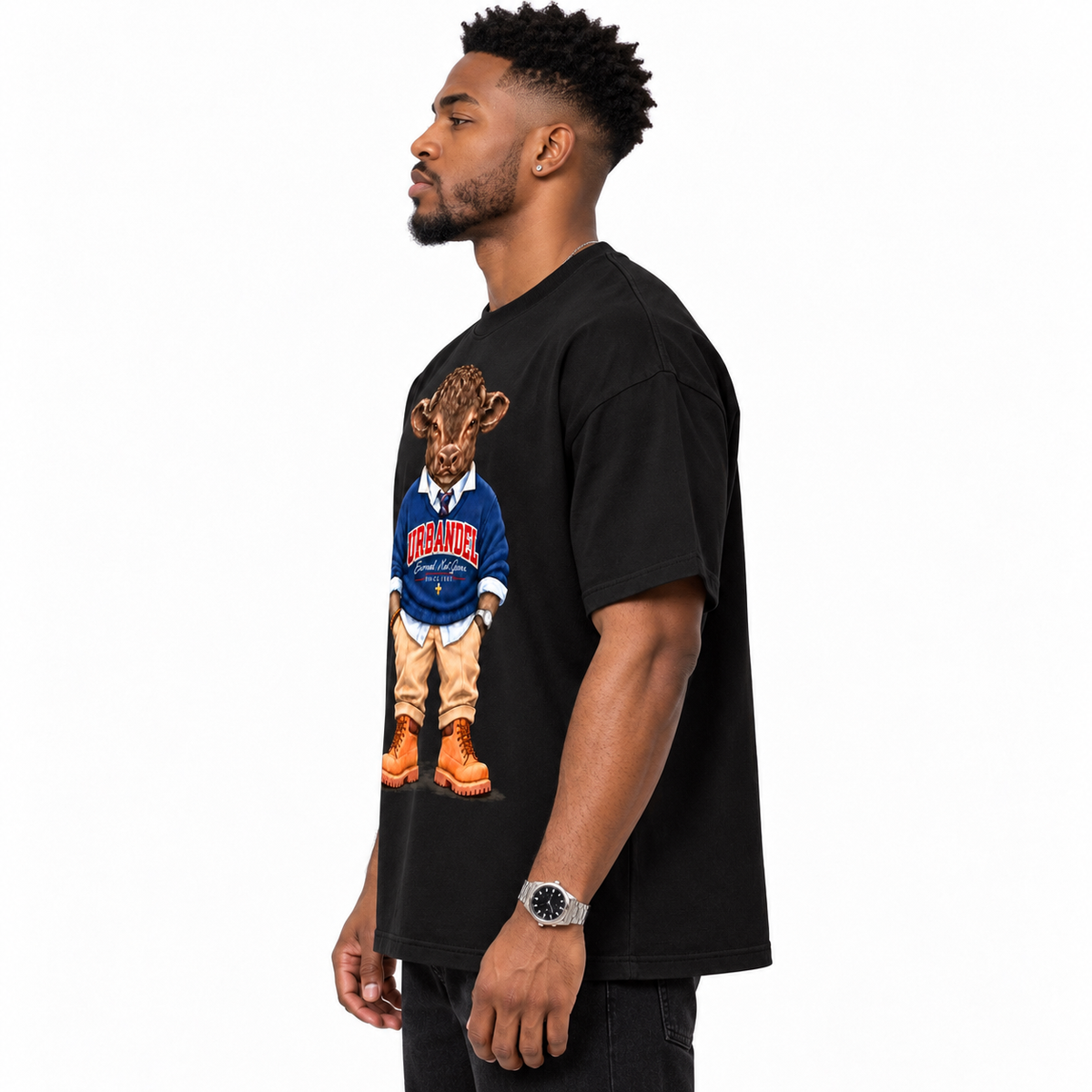Bull Legacy Graphic Tee – Black