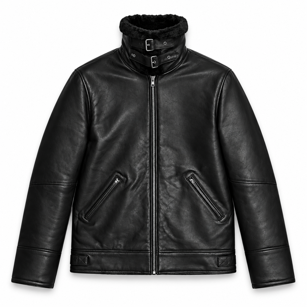 Iron Ascent” Lambskin Fur Jacket