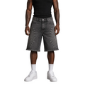 Iron Burst” Distressed Denim Shorts