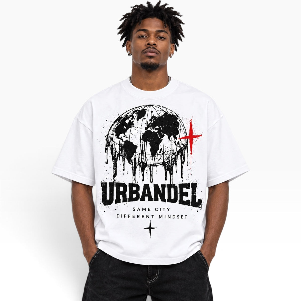 Same City Different Mindset Heavyweight Tee - White