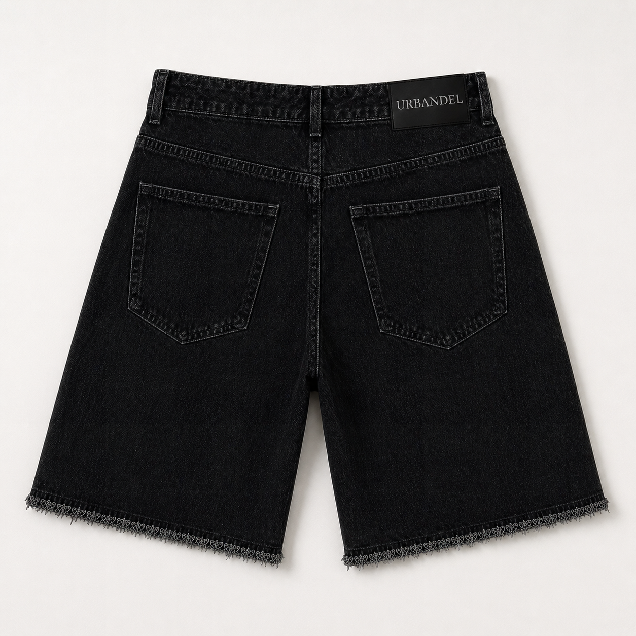 Midnight Division 81” Distressed Denim Shorts