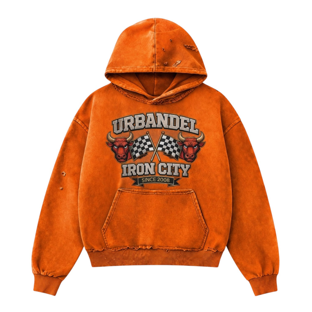 Blaze Iron City Bull” Vintage Hoodie