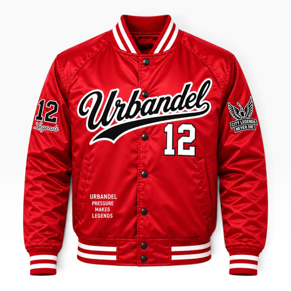 City Legends Satin Varsity Jacket