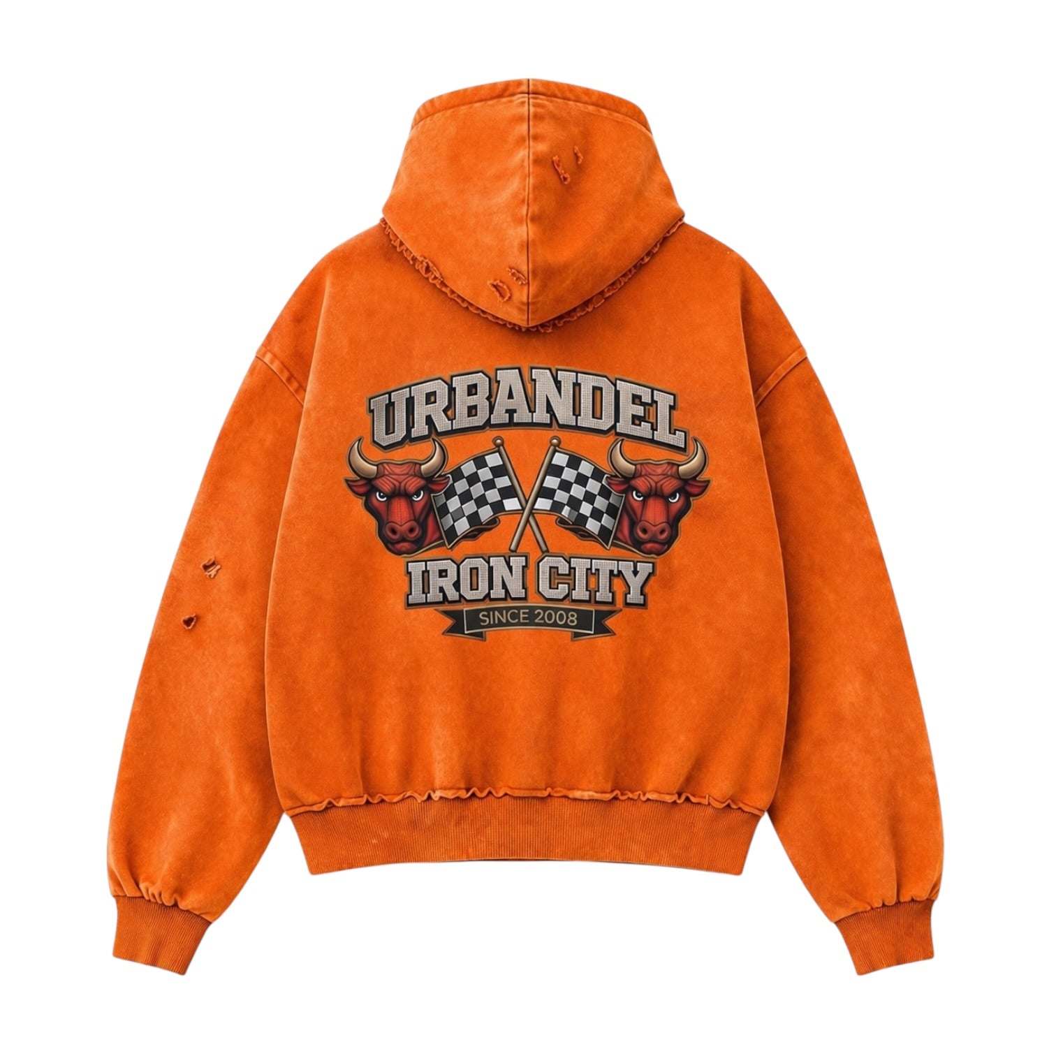 Blaze Iron City Bull” Vintage Hoodie