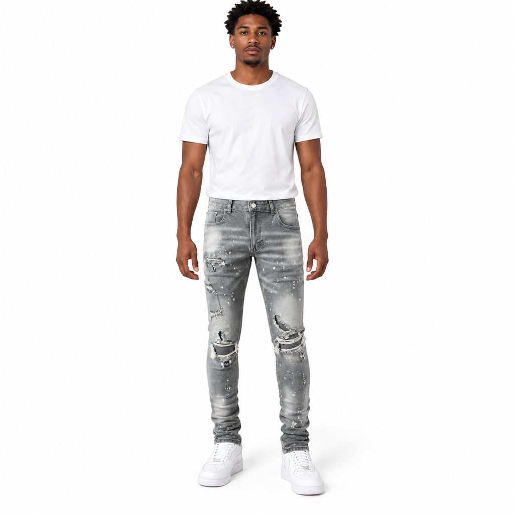 Ghost Ash Distressed Denim