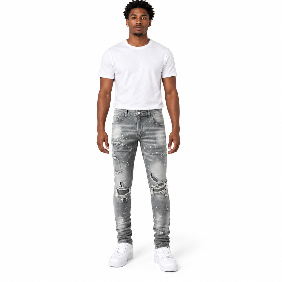Ghost Ash Distressed Denim